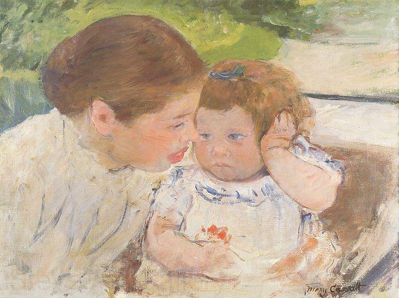 Mary Cassatt Susan Comforting the Baby No. 1